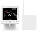 Smart, portable thermostat for boiler or thermo valves, Wi-fi TUYA + RF