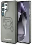 Etui Karl Lagerfeld Rhinestones Karl Head Logo Samsung Galaxy S25 Ultra czarny