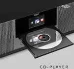 Radijas Xoro Multi mikrokompakti&scaron;kas radijas su DAB+ ir FM radijo imtuvu internetu