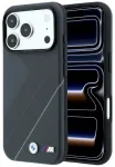 BMW M Tire Track with Silver Line MagSafe Case Aizsargapvalks priek&scaron; iPhone 18 Pro / 17 Pro / antracīta