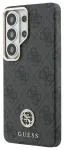 Guess PU Leather 4G Strass Logo Gold Frame telefono dėklas Samsung Galaxy S26 Ultra (S948) juodas