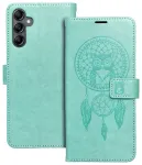 MEZZO dreamcatcher knyginio tipo telefono dėklas Samsung Galaxy A14 4G (A145) | A14 5G (A146) žalias
