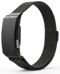 Smart fitness band with IP68 Waterproof Rating, ECG, Heart Rate, HRV, Blood Pressure, SpO2, Sleep & Stress Monitoring TITMO Loop I-110 black
