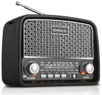 Radijas REAL-EL X-520 juodos spalvos