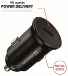 Swissten 45W PD Metāla Automa&scaron;īnas Lādētāja Adapteris USB-C