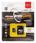 Imro Atmiņas Karte microSDHC / 32GB / cl. 10 / UHS-3 + Adapteris