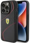 Ferrari Twist Metal Logo Back Case Aizsargapvalks Priek&scaron; Apple iPhone 15 Pro