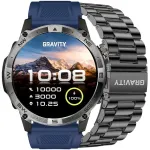 Smartwatch Gravity Siksniņa + aproce viedpulkstenim GT46-2 / melns