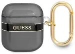 Guess GUA2HHTSK Strap Collection Aizsargapvalks priek&scaron; AirPods / melns