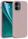 Etteri silikoninis dėklas telefonui iPhone 12 | 12 Pro, &scaron;viesiai rožinis