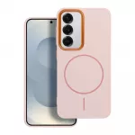 FRAME MAG COVER telefono dėklas su MagSafe palaikymu Samsung Galaxy A16 4G (A165) | A16 5G (A166) rožinis