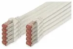 DIGITUS CAT 6 S/FTP tinklo kabelių rinkinys, 10 vnt., 5m, White