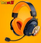 Blade DB2001 laidinės ir belaidės žaidimų ausinės su USB Type-C ir Bluetooth, juoda, pilka, oranžinė, galvos juosta