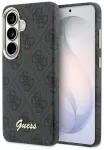 Guess 4G Script telefono dėklas su MagSafe palaikymu Samsung Galaxy S26 (S942) juodas