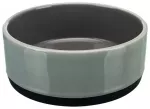 Pet bowl, ceramic - Trixie Bowl, rubber band, ceramic, 0.75 l/&oslash; 16 cm