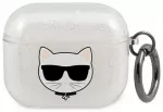 Karl Lagerfeld case for Airpods 3 KLA3UCHGS silver Glitter Choupette