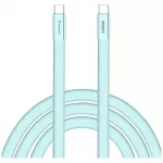 Verbatim Sync&Charge SoftTouch duomenų perdavimo ir įkrovimo laidas | USB-C į USB-C | 100W | 1.2m | mėlynas