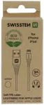 Swissten Eco Friendly Fast Charge 3A Lightning Datu un Uzlādes Kabelis 1.2m