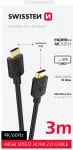 Swissten HDMI uz HDMI 4K Vads 3m