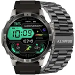 Smartwatch Gravity Siksniņa + rokassprādze GT46-3 / grafīta