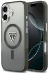 Case Guess IML Gradient Triangle Logo MagSafe Aizsargapvalks priek&scaron; iPhone 17 / melns