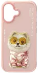 Etui Nimmy Glasses Cool Dog do iPhone 17 r&oacute;żowy