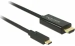 USB kabelis Delock USB-C - HDMI 1 m Black (85290)