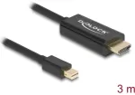 Delock Displayport kabelis mini DP &ndash; HDMI St/St 3.00m Black
