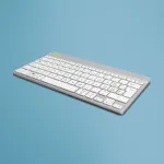 Klaviatūra R-GO Tools R-Go Tools ergonominė R-Go Compact Break klaviatūra, Bluetooth, su pertraukų programine įranga, QWERTZ (CH), White