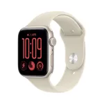 I&scaron;manusis laikrodis Apple Watch SE 3 GPS + Cellular 44mm Starlight aliuminio korpusas su smėlio spalvos sportine apyranke - M/L