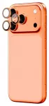 AmazingThing AR Sapphire Camera Lens Glass for iPhone 17 Pro / Pro Max - with Orange Frame