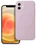 Silicone Mag Cover telefono dėklas su MagSafe palaikymu iPhone 12 rožinis