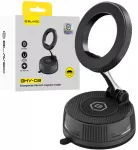 Blavec BHV-03 magnetinis automobilinis telefono laikiklis su prisiurbtuku suderinamas su MagSafe juodas