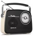 Radijas REAL-EL X-540 juodos spalvos