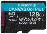 Kingston Canvas Go Plus MicroSDXC Atmiņas karte 128GB
