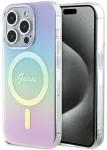 Guess GUHMP15XHITSU Hardcase IML Iridescent MagSafe Aizsargapvalks priek&scaron; iPhone 15 Pro Max 6.7" / violets