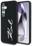 Case Karl Lagerfeld Silicone Metal Signature Logo Aizsargapvalks priek&scaron; Samsung Galaxy S25 / melns