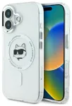 Karl Lagerfeld KLHMP16MHLSCHH Hardcase IML Metal Choupette Head MagSa Aizsargapvalks priek&scaron; iPhone 16 Plus 6.7" / balts