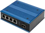 Switch Digitus 4 prievadų Gigabit Ethernet PoE pramoninis nesuvaldomas tinklo jungiklis, 1 SFP jungtis