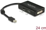 Adapteris AV Delock DisplayPort Mini - DisplayPort - HDMI - DVI-D Black (62623)