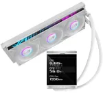 Vandens au&scaron;inimo rinkinys Asus ASUS ROG Strix LC IV 360 ARGB LCD White Edition procesoriui 12 cm White