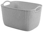 Krep&scaron;elis Knit L stačiakampis 19L 40x30x23cm &scaron;viesiai pilka