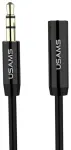USAMS Kabel przedłużający do słuchawek1m czarny/black EYCX101 (US-SJ055)
