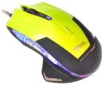 E-Blue EMS124GR Spēļu Datora Pele ar Papildus Pogām / LED RGB / 2400 DPI / Avago Chipset / USB Zaļa