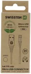 Swissten Eco Friendly Fast Charge 3A Micro USB Datu un Uzlādes Kabelis 1.2m