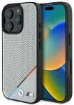 BMW M Perforated Tricolor Line MagSafe Aizsargapvalks priek&scaron; Apple iPhone 16 Pro
