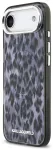 Karl Lagerfeld IML Leopard MagSafe Case Aizsargapvalks priek&scaron; iPhone Air / pelēks