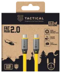 Tactical Fat Man 2.0 USB-C/USB-C Kabelis 1m / dzeltens