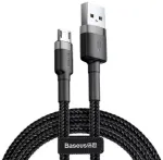Baseus Cafule USB to microUSB Kabelis 1.5A 2m / pelēki melns