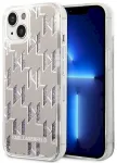 Karl Lagerfeld KLHCP14MLMNMS Aizsargapvalks priek&scaron; iPhone 14 Plus / 15 Plus 6,7" / sudraba